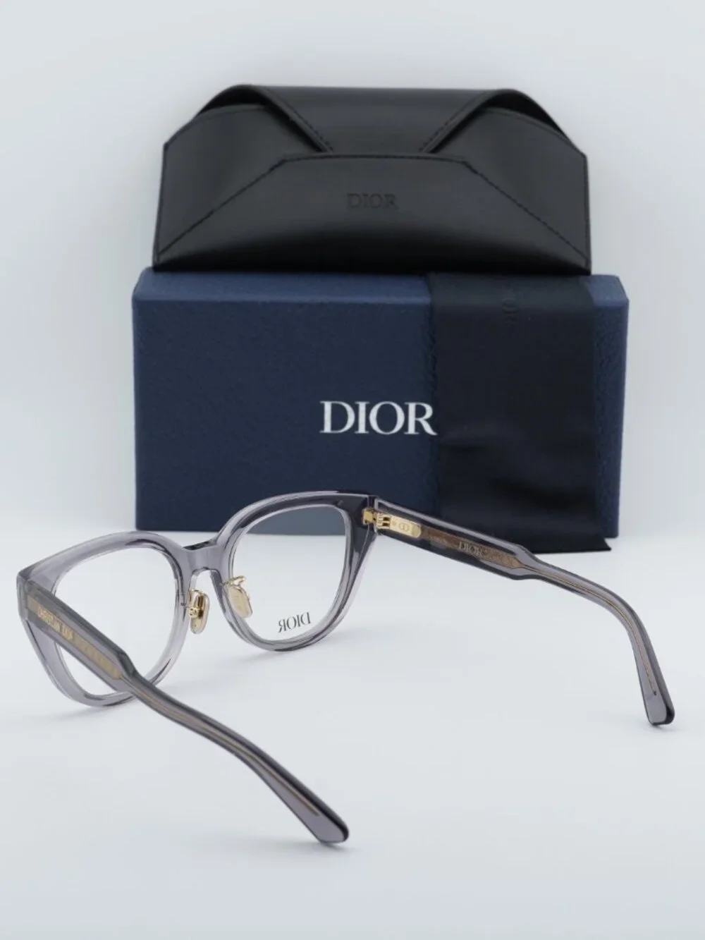 Dior DIORPRISMEO B1F 4500 Cat Eye Women Eyeglasses 52mm - Grey - Picture 9 of 11